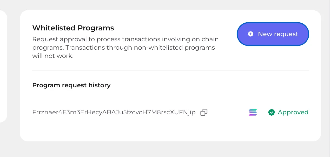 How to identify when your program has been whitelisted.
