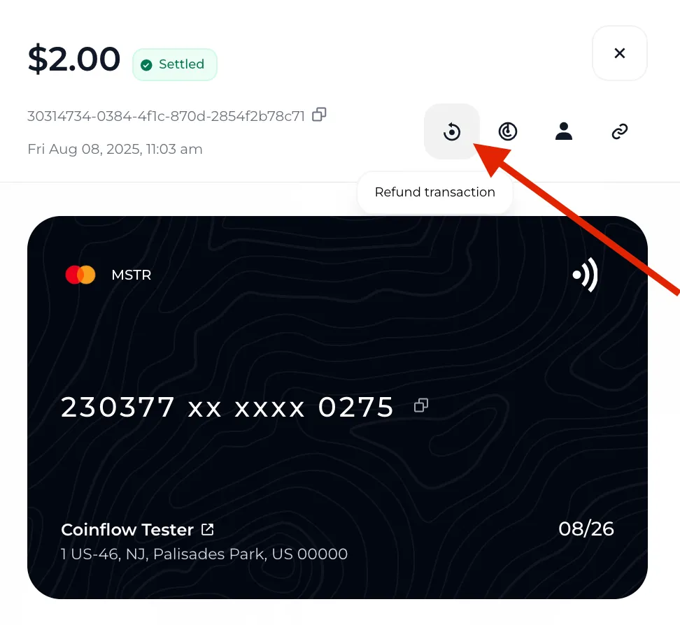How to initiate a refund from merchant dashboard.