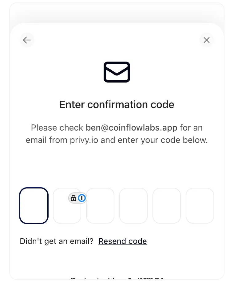 User is prompted to enter 2FA code - session is saved for repeat purchases